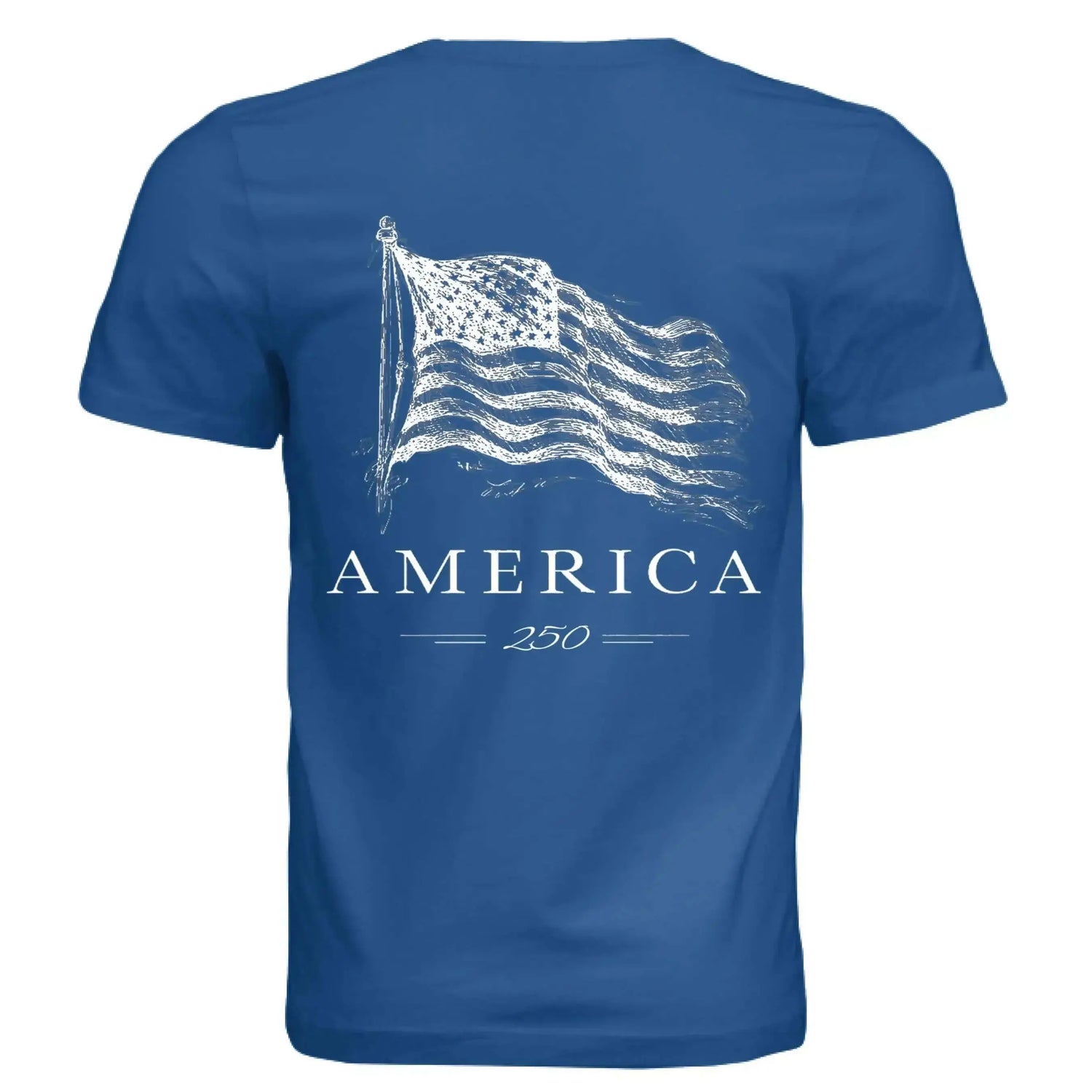 America 250 Years of Freedom - Distressed Flag T-Shirt - Faith Forged Designs