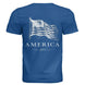 America 250 Years of Freedom - Distressed Flag T-Shirt - Faith Forged Designs