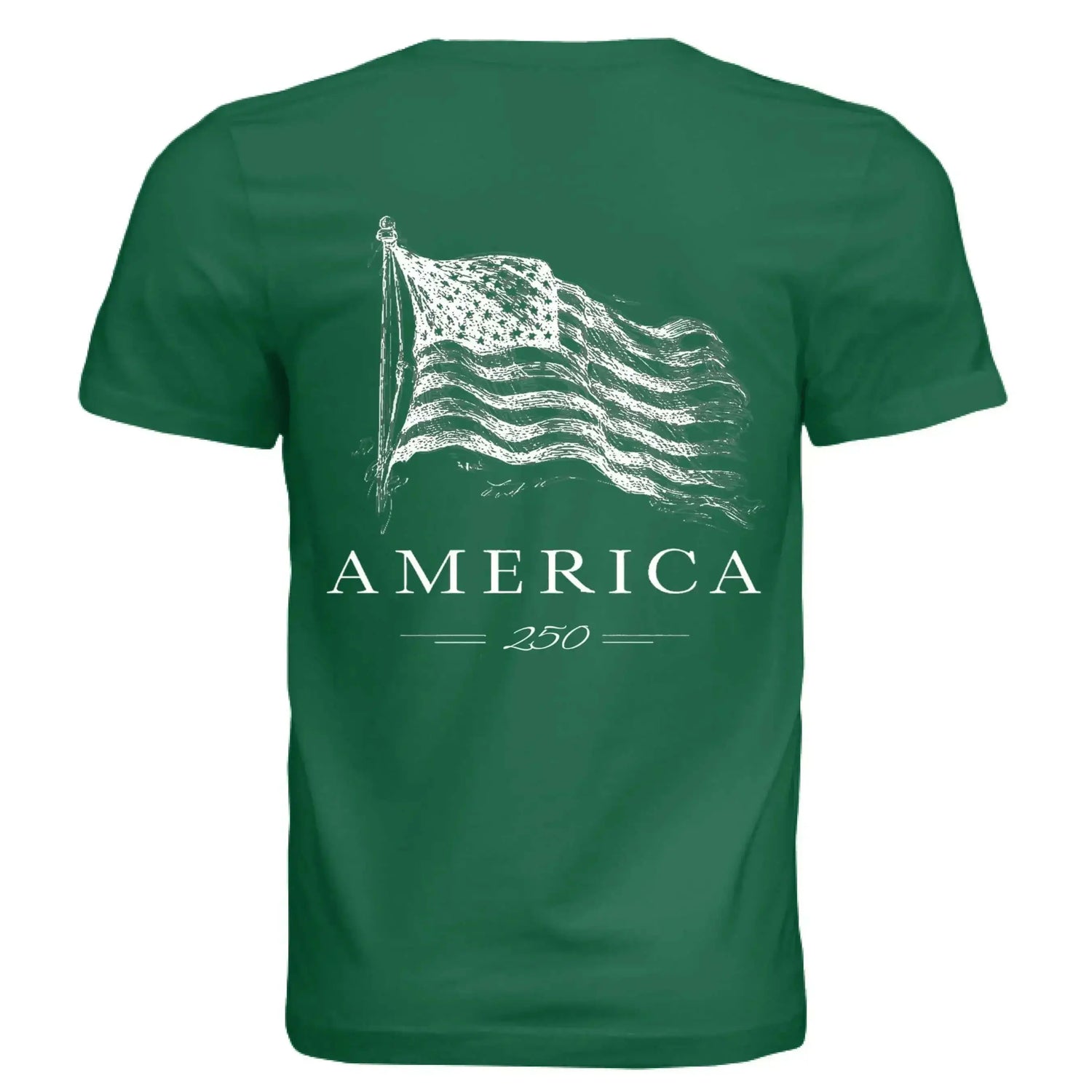 America 250 Years of Freedom - Distressed Flag T-Shirt - Faith Forged Designs