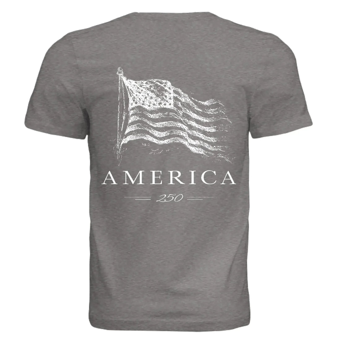 America 250 Years of Freedom - Distressed Flag T-Shirt - Faith Forged Designs