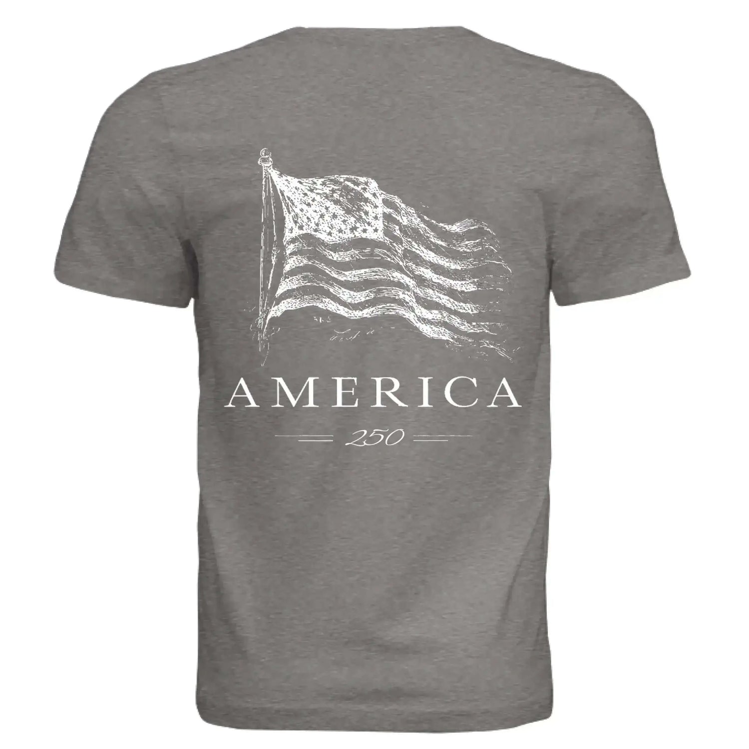 America 250 Years of Freedom - Distressed Flag T-Shirt - Faith Forged Designs