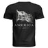 America 250 Years of Freedom - Distressed Flag T-Shirt - Faith Forged Designs