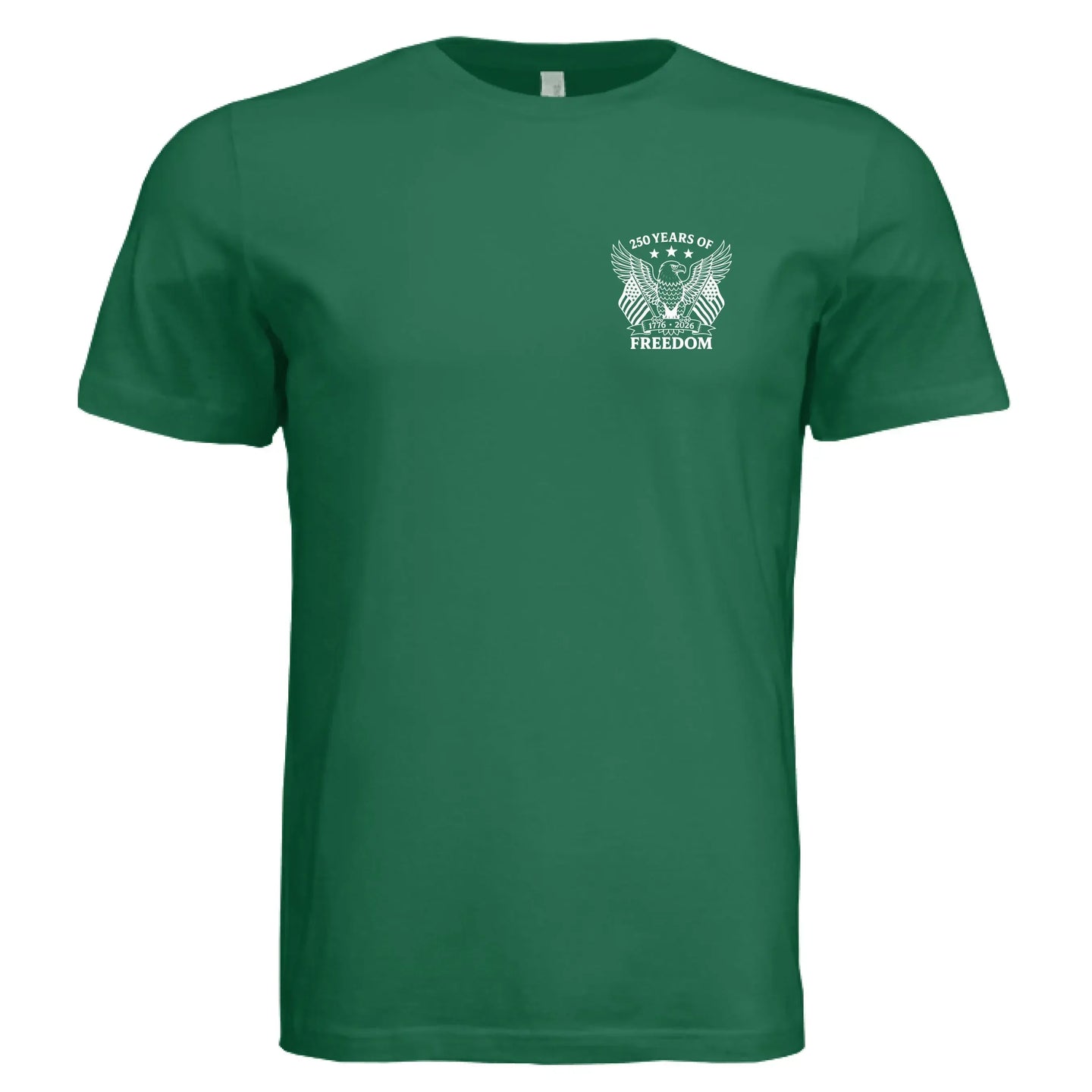 America 250 Years of Freedom - Distressed Flag T-Shirt - Faith Forged Designs