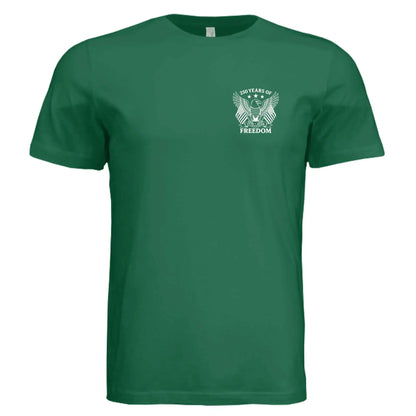 America 250 Years of Freedom - Distressed Flag T-Shirt - Faith Forged Designs