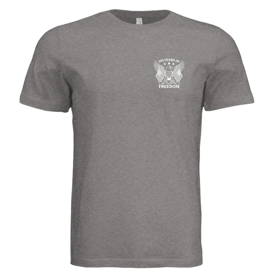 America 250 Years of Freedom - Distressed Flag T-Shirt - Faith Forged Designs