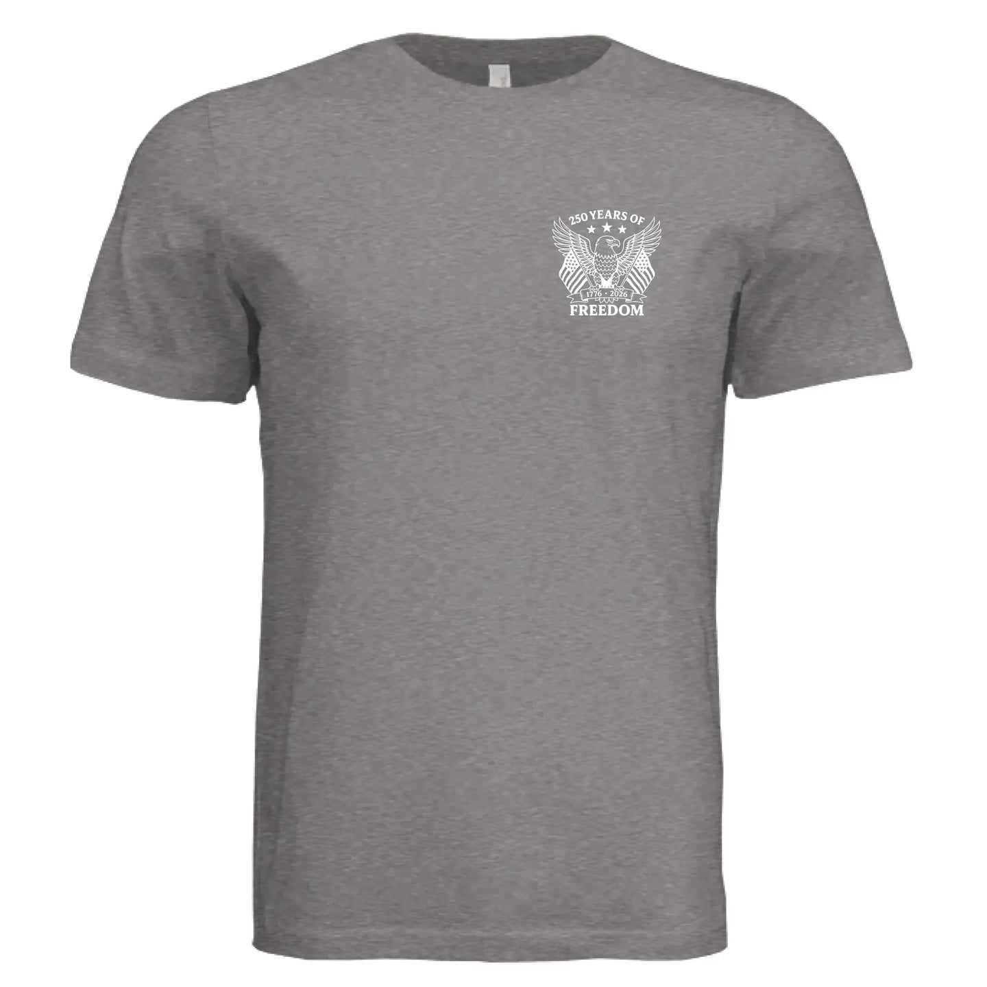 America 250 Years of Freedom - Distressed Flag T-Shirt - Faith Forged Designs