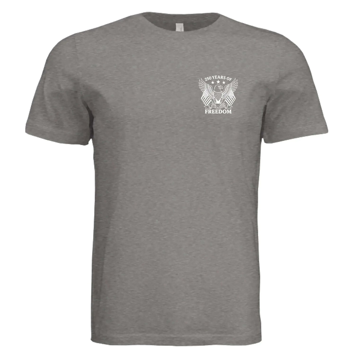 America 250 Years of Freedom - Distressed Flag T-Shirt - Faith Forged Designs