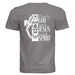 Blessed by God, Loved by Jesus, Led by the Spirit - Lion & Cross Back Print T-Shirt - Faith Forged Designs