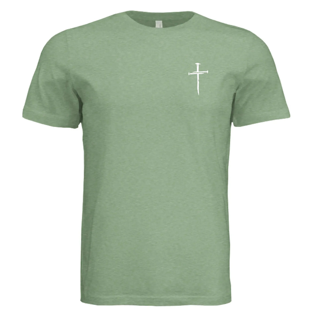 Blessed by God, Loved by Jesus, Led by the Spirit - Lion & Cross Back Print T-Shirt - Faith Forged Designs