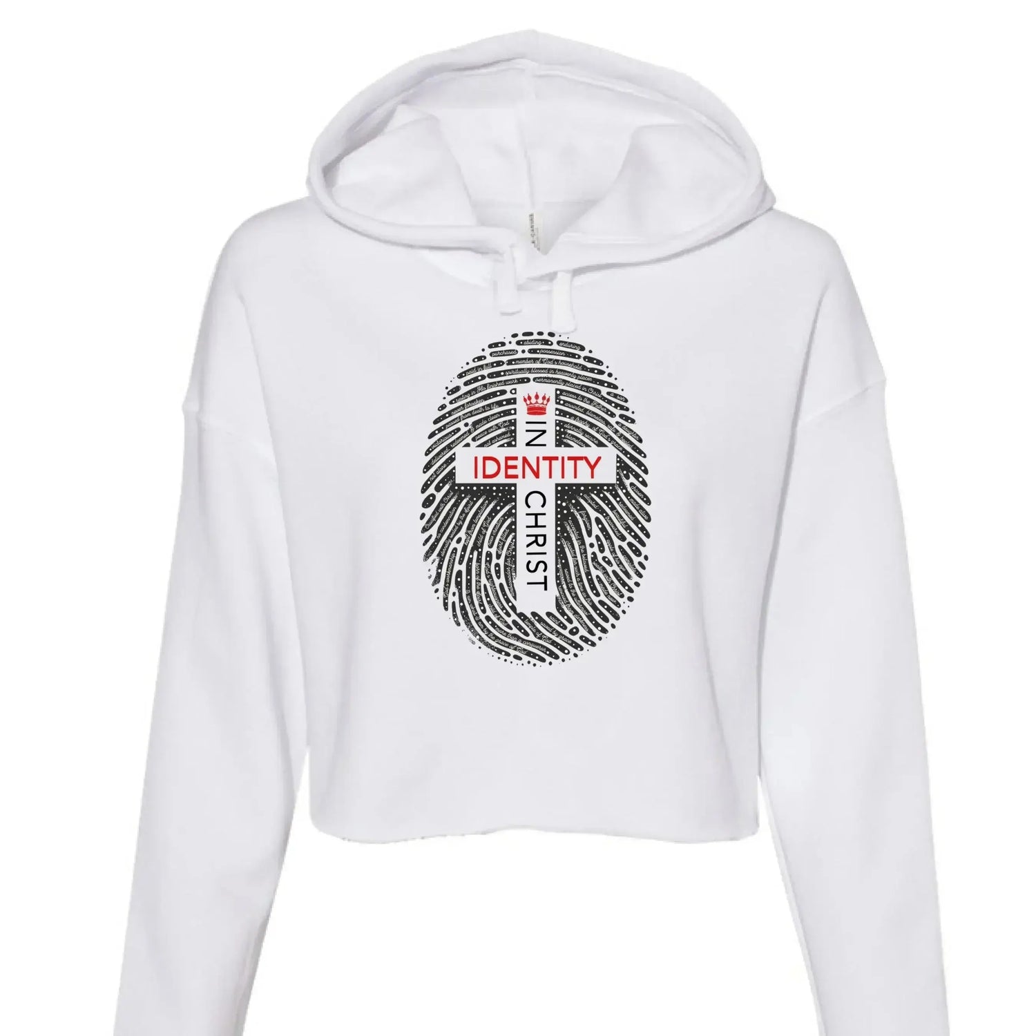Identity in Christ Cropped Hoodie - Faith Forged Designs