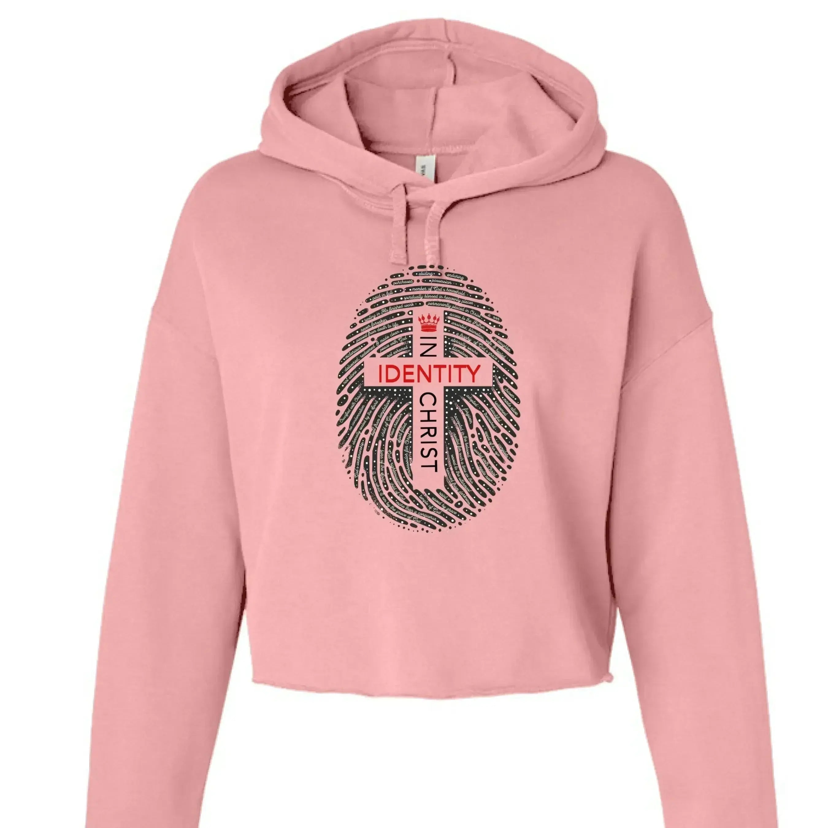 Identity in Christ Cropped Hoodie - Faith Forged Designs