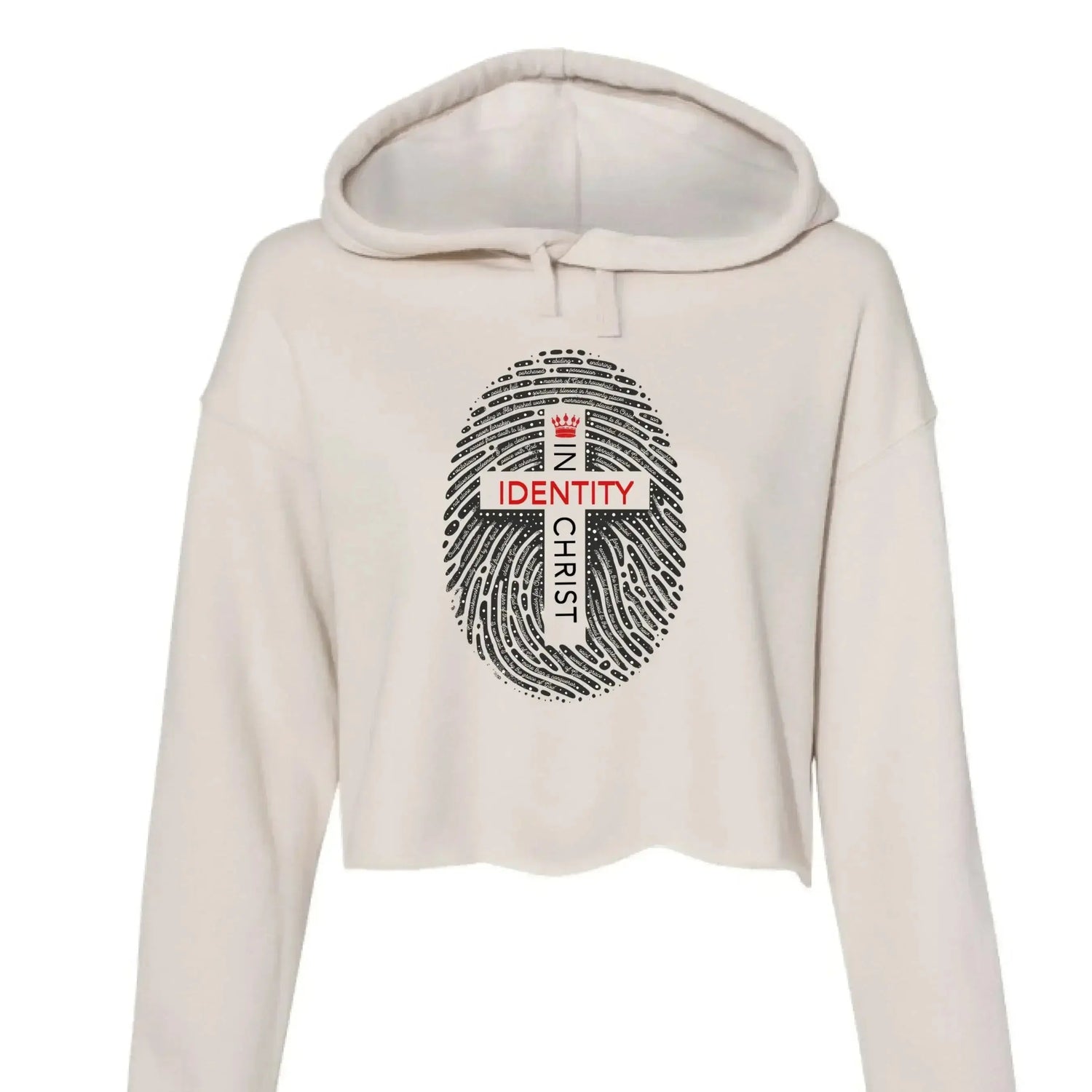 Identity in Christ Cropped Hoodie - Faith Forged Designs