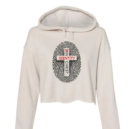 Identity in Christ Cropped Hoodie - Faith Forged Designs