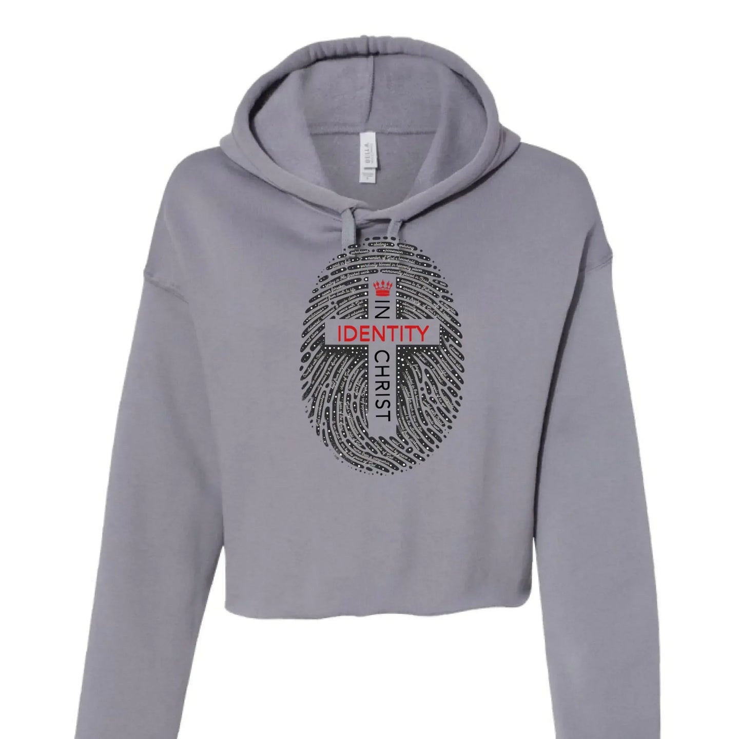 Identity in Christ Cropped Hoodie - Faith Forged Designs