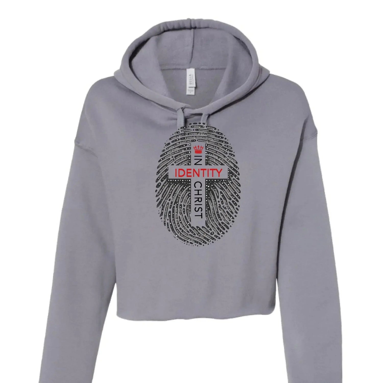 Identity in Christ Cropped Hoodie - Faith Forged Designs