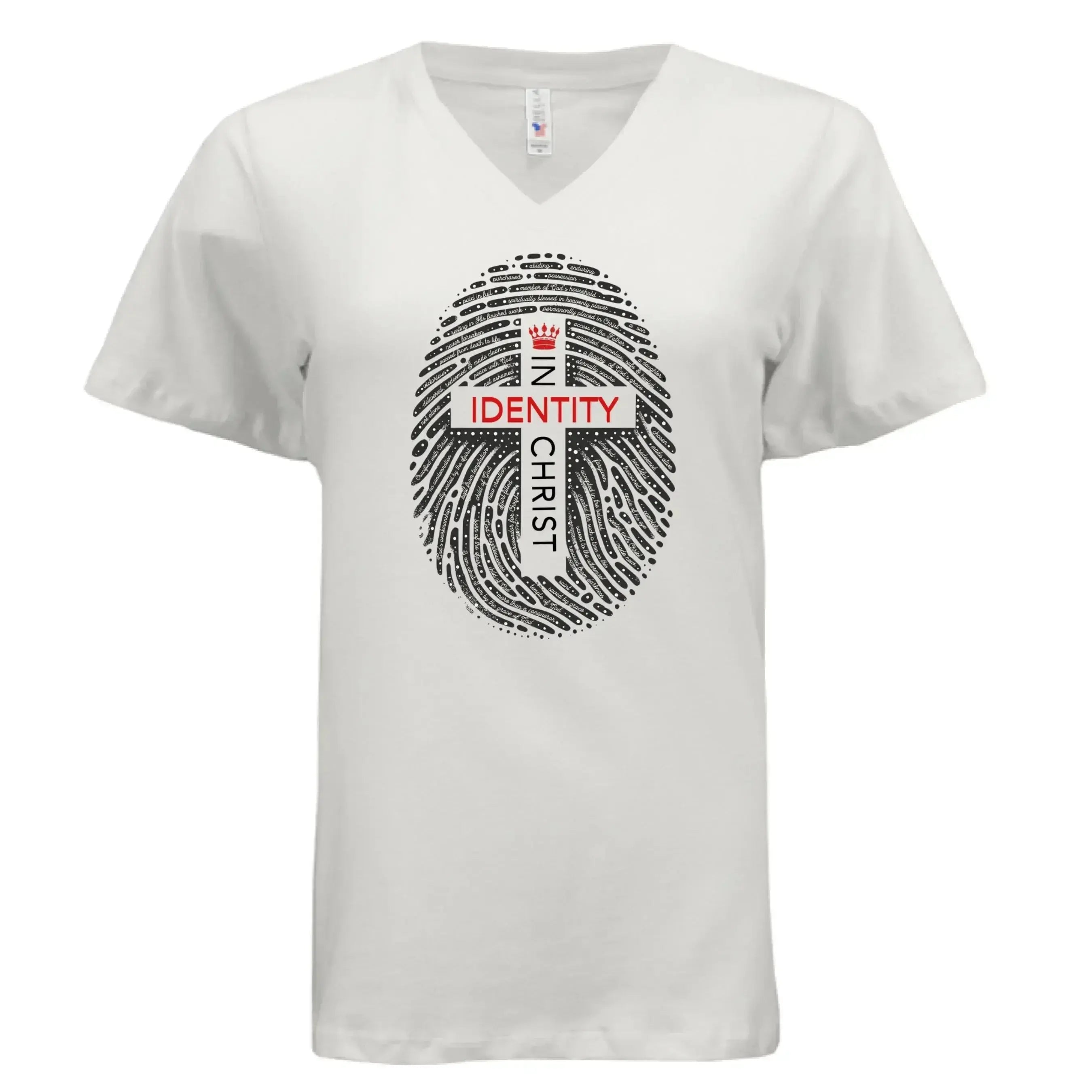 Identity in Christ V Neck - Faith Forged Designs