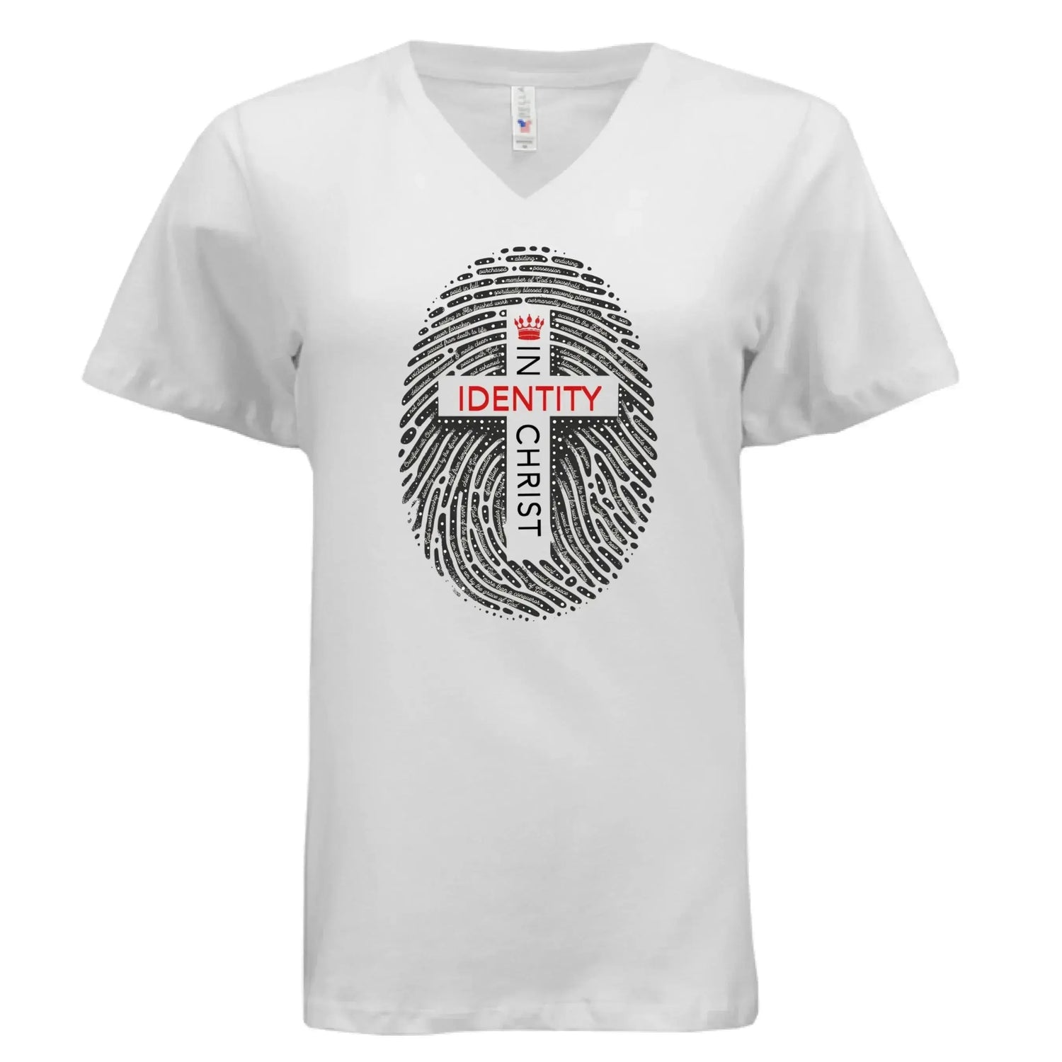 Identity in Christ V Neck - Faith Forged Designs
