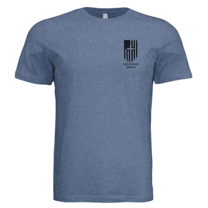 Patriotic Eagle Cross T-Shirt – Faith, Freedom &amp; Honor - Faith Forged Designs