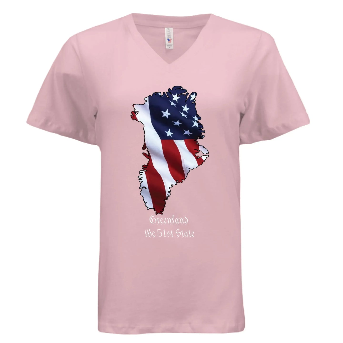 Greenland: The 51st State Women's V-Neck T-Shirt - Faith Forged Designs