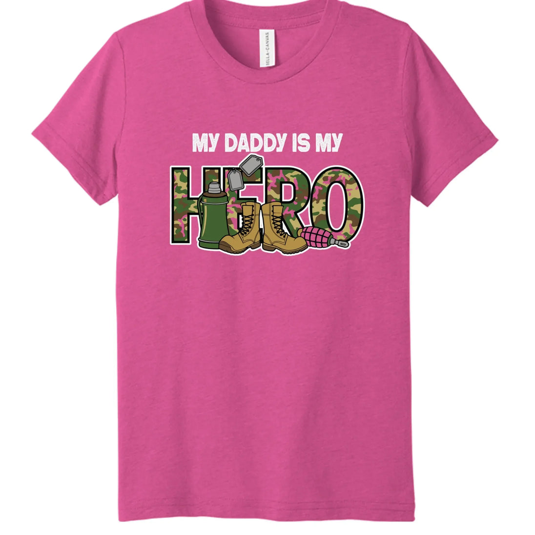 My Daddy Is My Hero Military T-Shirt - Faith Forged Designs