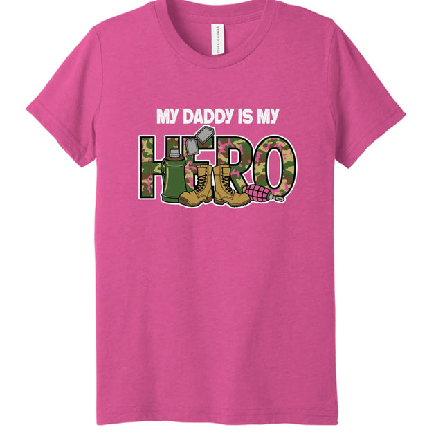 My Daddy Is My Hero Military T-Shirt - Faith Forged Designs