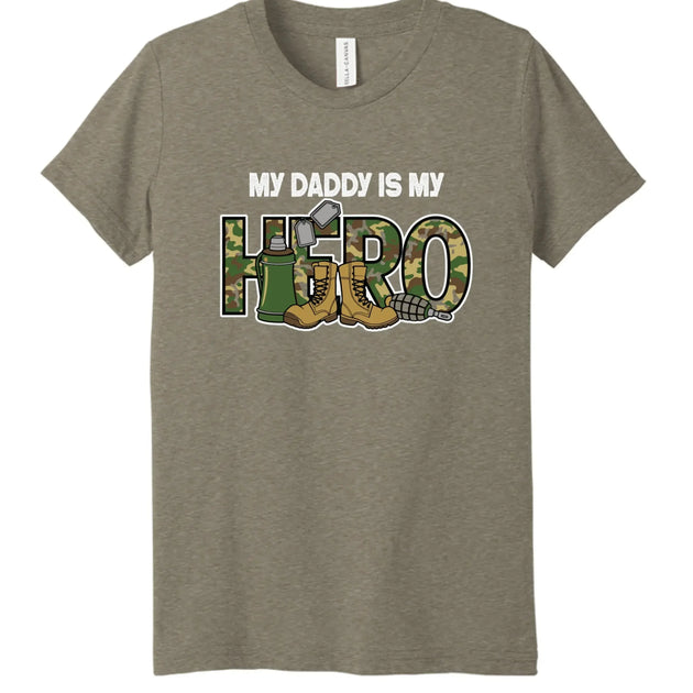 My Daddy Is My Hero Military T-Shirt - Faith Forged Designs