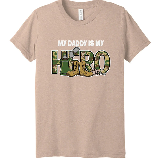 My Daddy Is My Hero Military T-Shirt - Faith Forged Designs