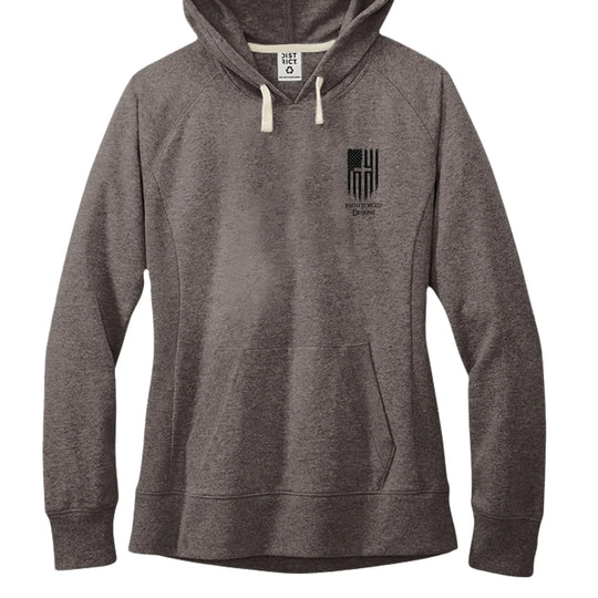 Faith Family Freedom Hoodie - Christian Cross & American Flag Heart Design - Faith Forged Designs