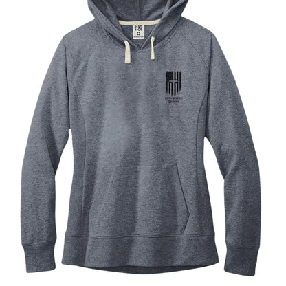 Faith Family Freedom Hoodie - Christian Cross &amp; American Flag Heart Design - Faith Forged Designs