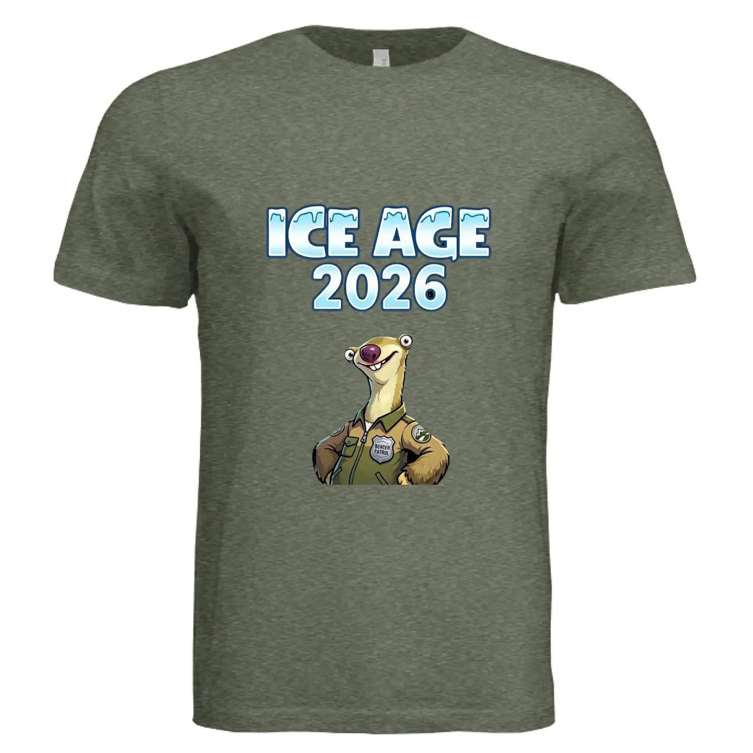 ICE AGE 2026 Sid Border Patrol T-Shirt - Faith Forged Designs