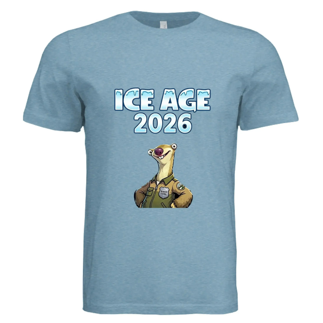 ICE AGE 2026 Sid Border Patrol T-Shirt - Faith Forged Designs