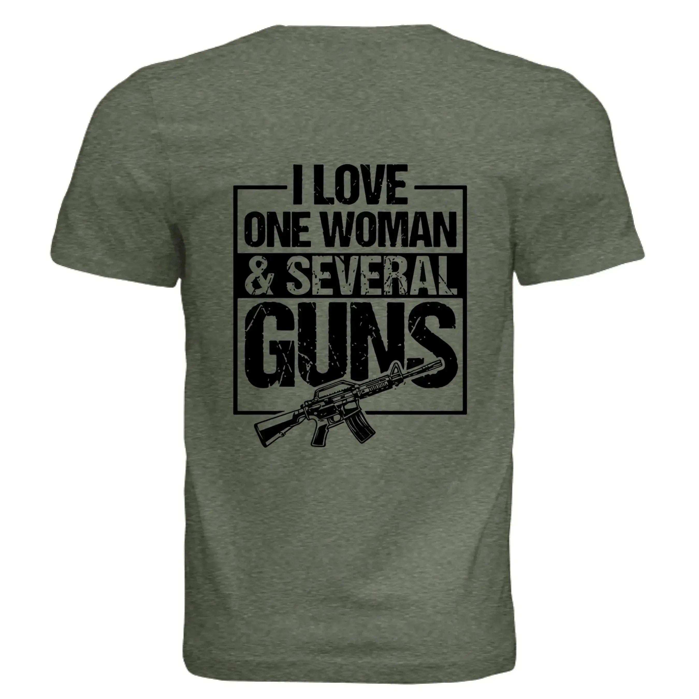 One Woman Several Guns Tee - Funny Gun Lover Shirt - Faith Forged Designs
