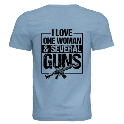 One Woman Several Guns Tee - Funny Gun Lover Shirt - Faith Forged Designs
