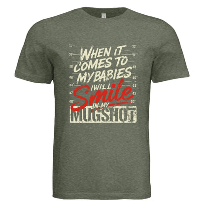 Funny Protective Parent Mugshot T-Shirt - Faith Forged Designs