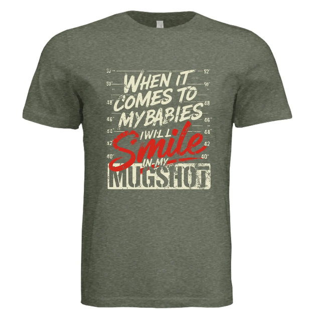 Funny Protective Parent Mugshot T-Shirt - Faith Forged Designs