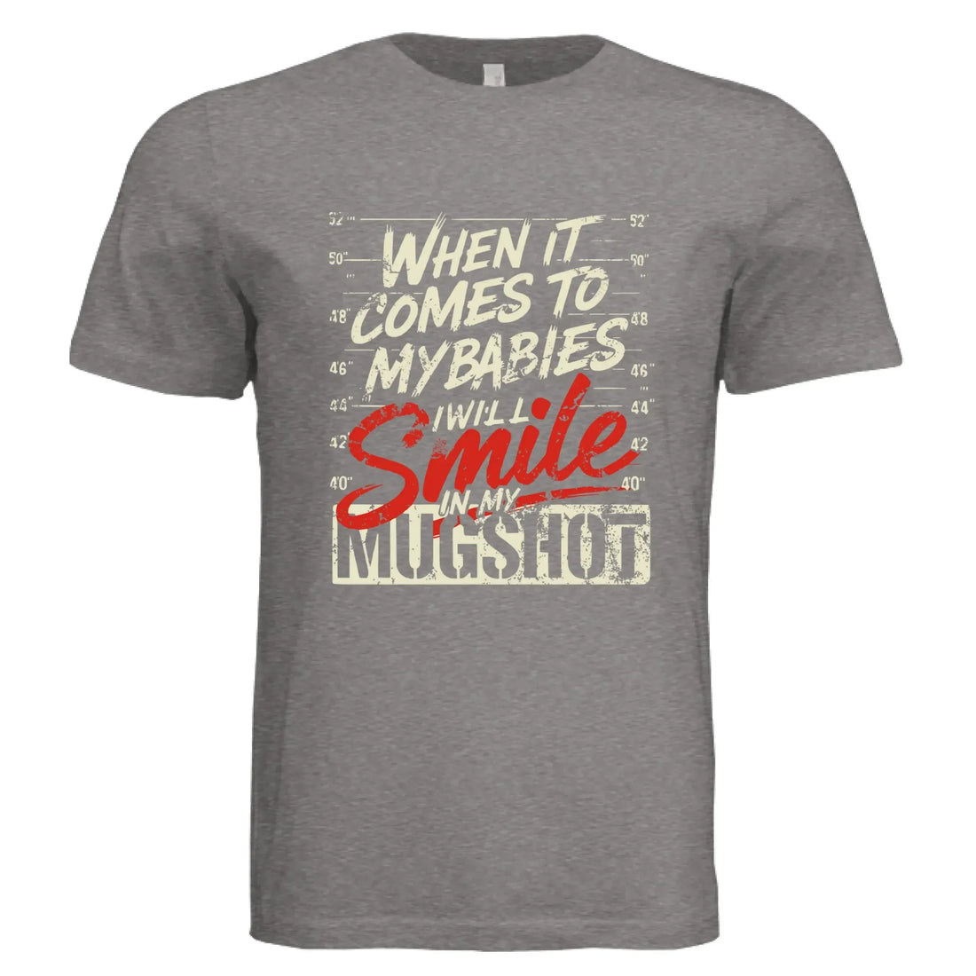 Funny Protective Parent Mugshot T-Shirt - Faith Forged Designs