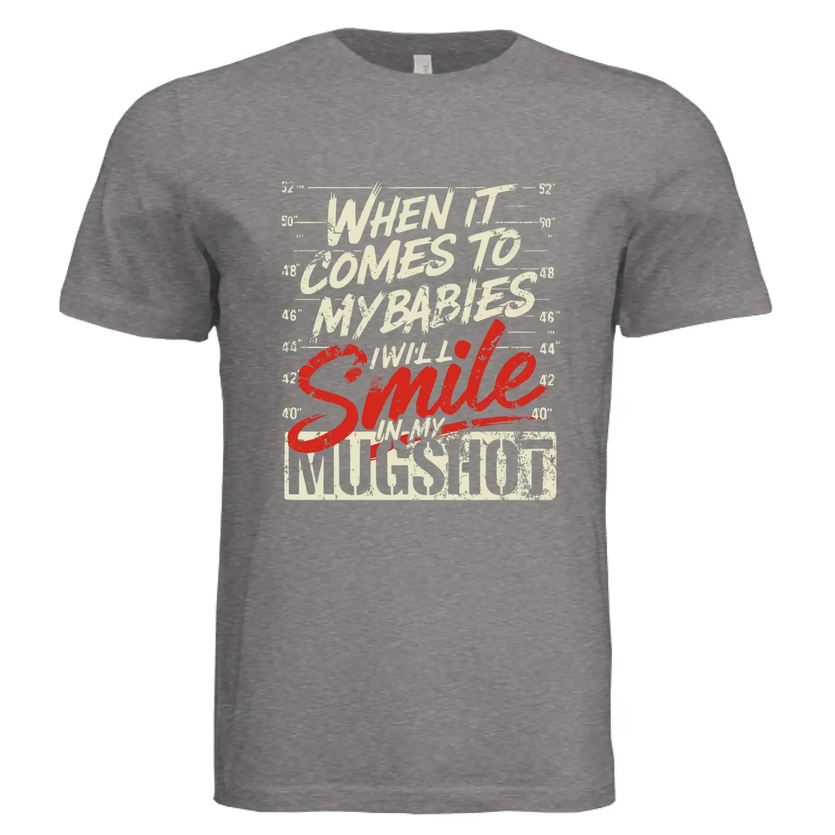 Funny Protective Parent Mugshot T-Shirt - Faith Forged Designs