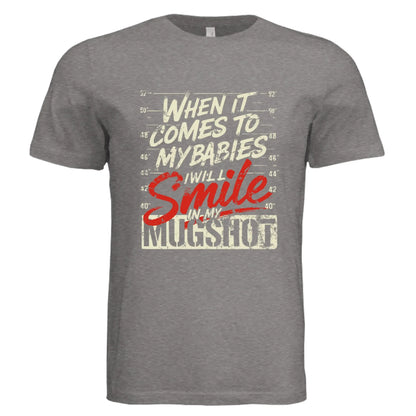 Funny Protective Parent Mugshot T-Shirt - Faith Forged Designs