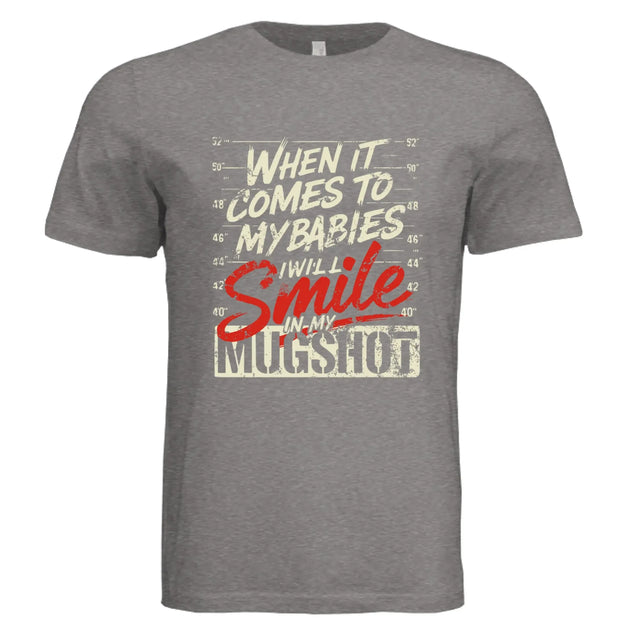 Funny Protective Parent Mugshot T-Shirt - Faith Forged Designs