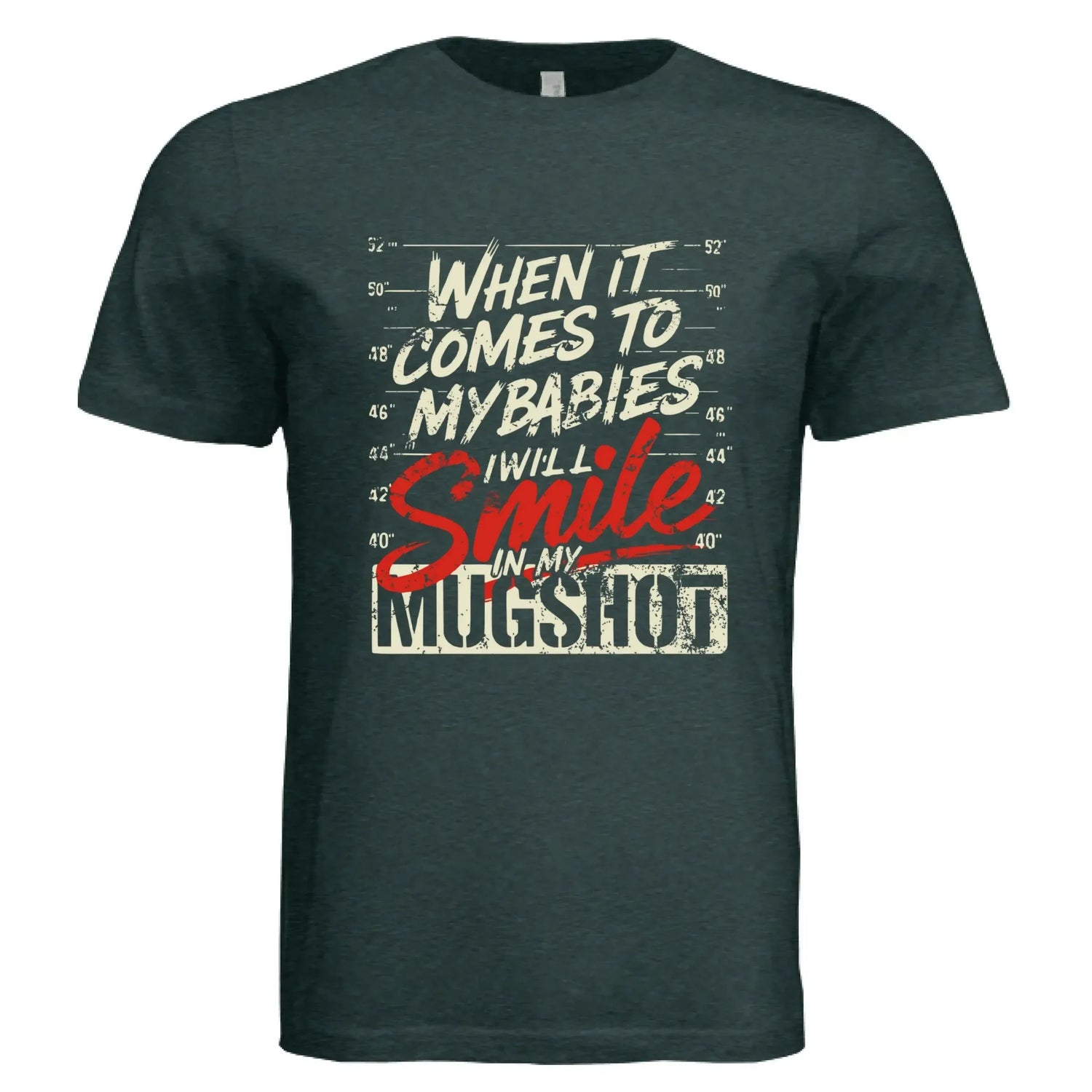 Funny Protective Parent Mugshot T-Shirt - Faith Forged Designs