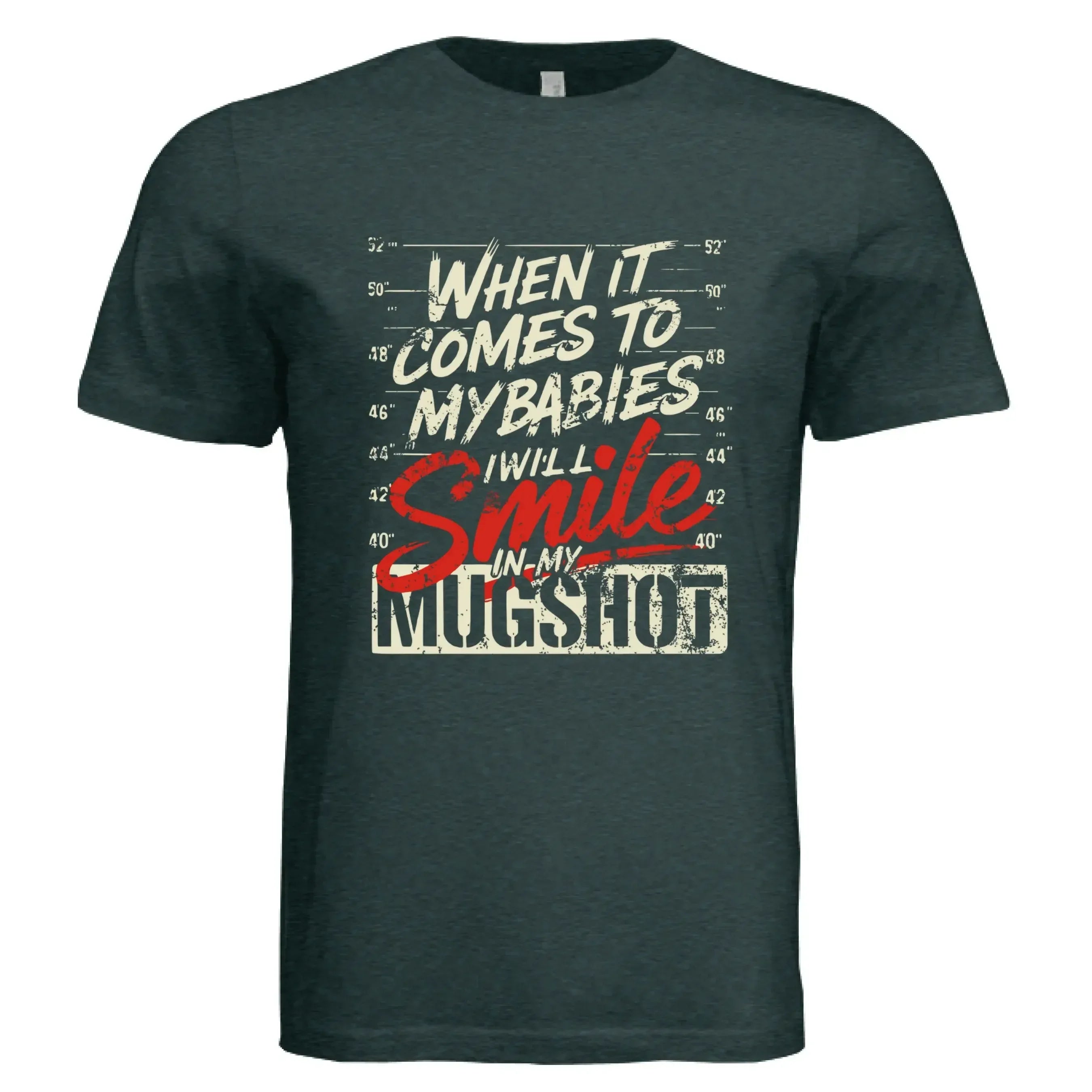 Funny Protective Parent Mugshot T-Shirt - Faith Forged Designs