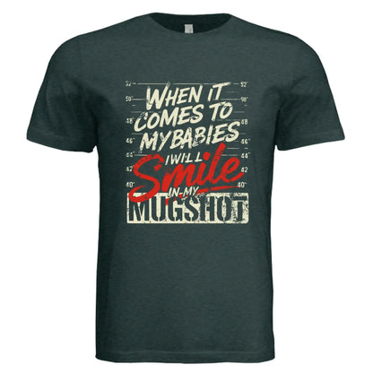 Funny Protective Parent Mugshot T-Shirt - Faith Forged Designs