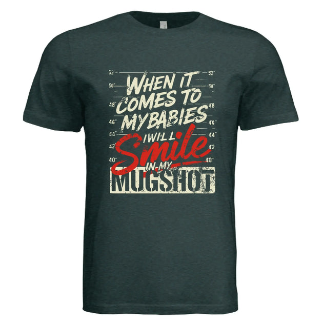 Funny Protective Parent Mugshot T-Shirt - Faith Forged Designs