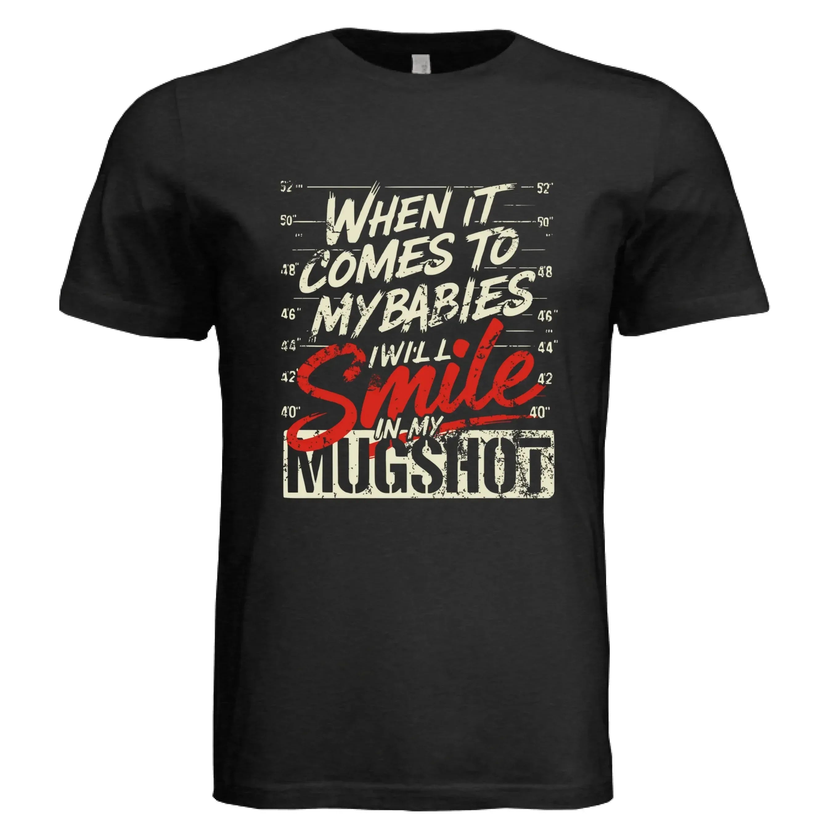 Funny Protective Parent Mugshot T-Shirt - Faith Forged Designs