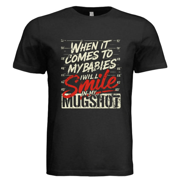 Funny Protective Parent Mugshot T-Shirt - Faith Forged Designs