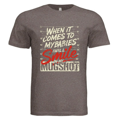 Funny Protective Parent Mugshot T-Shirt - Faith Forged Designs