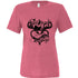 Outdoorsman Antler & Fishing Heart Graphic T‑Shirt - Faith Forged Designs
