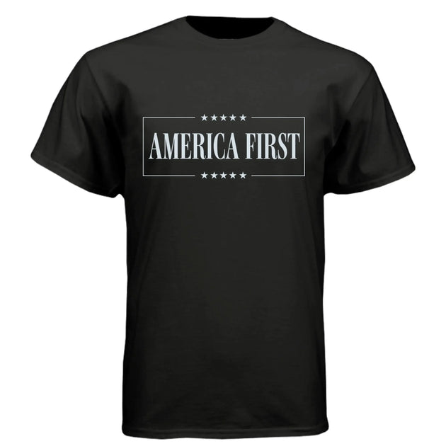 America First T-Shirt - Patriotic USA Pride Tee - Faith Forged Designs