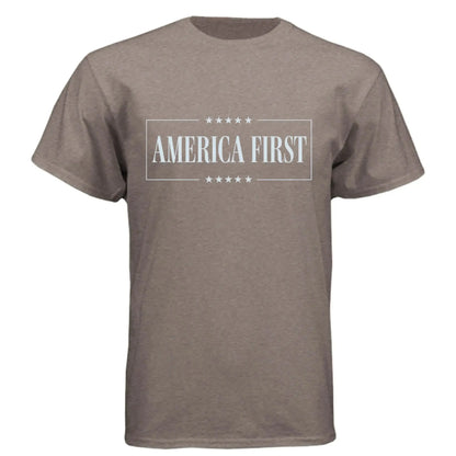 America First T-Shirt - Patriotic USA Pride Tee - Faith Forged Designs