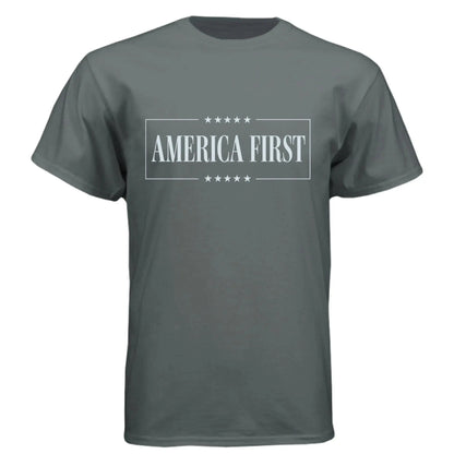 America First T-Shirt - Patriotic USA Pride Tee - Faith Forged Designs